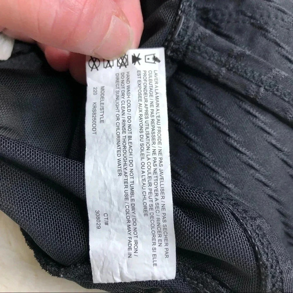 Krista Swimsuit 2 Piece Black  Size Extra Large - Picture 7 of 15